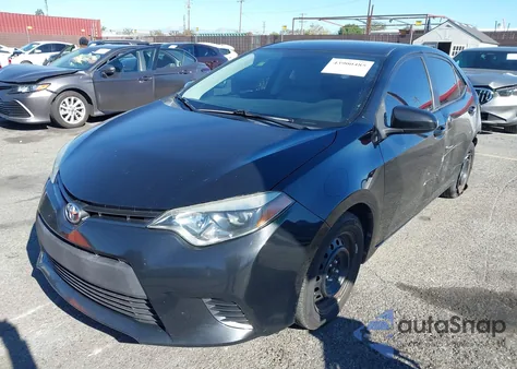 2016 Toyota Corolla Le z USA, uszkodzony, nr VIN 2T1BURHE8GC572855